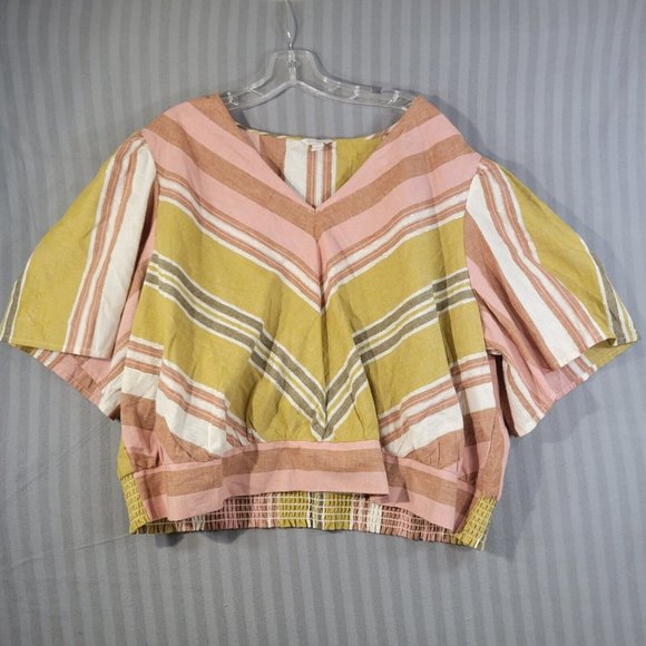 Est.1946 Women's  Striped Linen blend Skirt Set Size XL - Picture 4 of 9